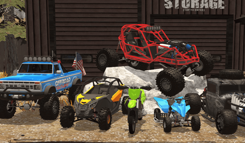 JOGO COM VÁRIOS TIPOS DE VEICULOS OFF ROAD OFFROAD OUTLAWS